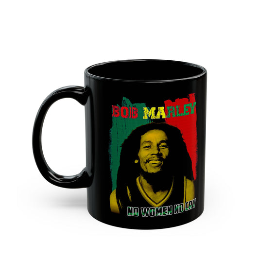 Bob Marley Graphic - Black Mug (11oz, 15oz)