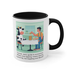 COW TIPPING Awareness - Accent Mugs | Cow Tipping Is Real, Bovine Humor. Gift For Him, Gift For Her, Farm Humor, Cow Fan Gift, Farm Animal