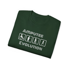 Amputee Evolution T-Shirt | Limb Loss Awareness Prosthetic Gift Unisex Tee