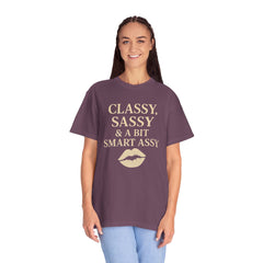 Classy Sassy T-shirt, Unisex Casual Top, Statement Tee, Gift for Her, Fashion Apparel, Birthday Humor Shirt