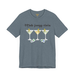 Mah-jongg-tinis  / Mahjong Martini graphics  / Unisex Jersey Short Sleeve Tee /  See Our Matching Tote Bags and Coffee Mugs