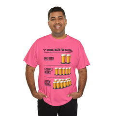 T-Shirt -  "A" School Math for Sailors Funny Beer Graphic Tee