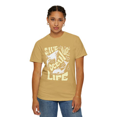 Sharks, Save Ocean Life -  Graphic Unisex Garment-Dyed T-shirt