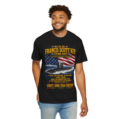 USS Francis Scott Key SSBN-657 Submarine T-Shirt – Forty One for Freedom, American Flag Patriotic Tee