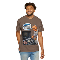 Grill Master Grandpa Funny BBQ T-Shirt — "Whoops! Pretending to Grill for a Photo" Graphic Tee