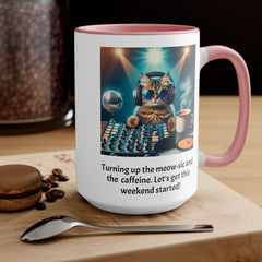 Friday Cat Quote Graphic Mug, 11 oz, 15 oz