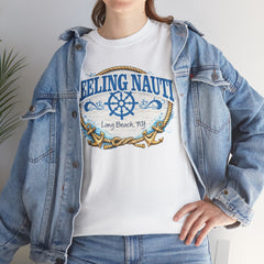 Feeling Nauti in Your Beach State T-Shirt — Personalized Beach Vacation Tee