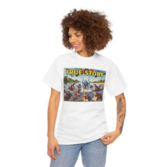 Amputee Humor True Story Paragliding into Hungry Hippos - Unisex Heavy Cotton Tee