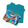 Amputee Humor True Story Shark Wrestled Me For The Leg, And Won - Unisex Heavy Cotton Tee