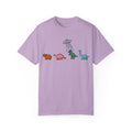 Dinosaur UFO Retro Unisex Garment-Dyed T-shirt