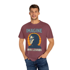 John Lennon Imagine T-Shirt, Vintage Graphic Tee, Music Lover Gift, Unisex Casual Wear, Retro Art Shirt