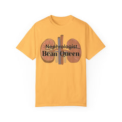 Nephrologist Bean Queen, Graphic Unisex Garment-Dyed T-shirt