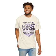 Level 37 Wizard T-Shirt — "Not a Nerd" THAC0 Survivor D&D Gamer Tee