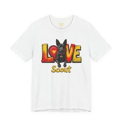 Personalized Love Your Dog T-Shirt — Designed with your dogs name and picture Graphic Tee