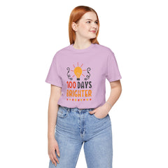 100 Days of School Brighter Teacher Appreciation T-Shirt