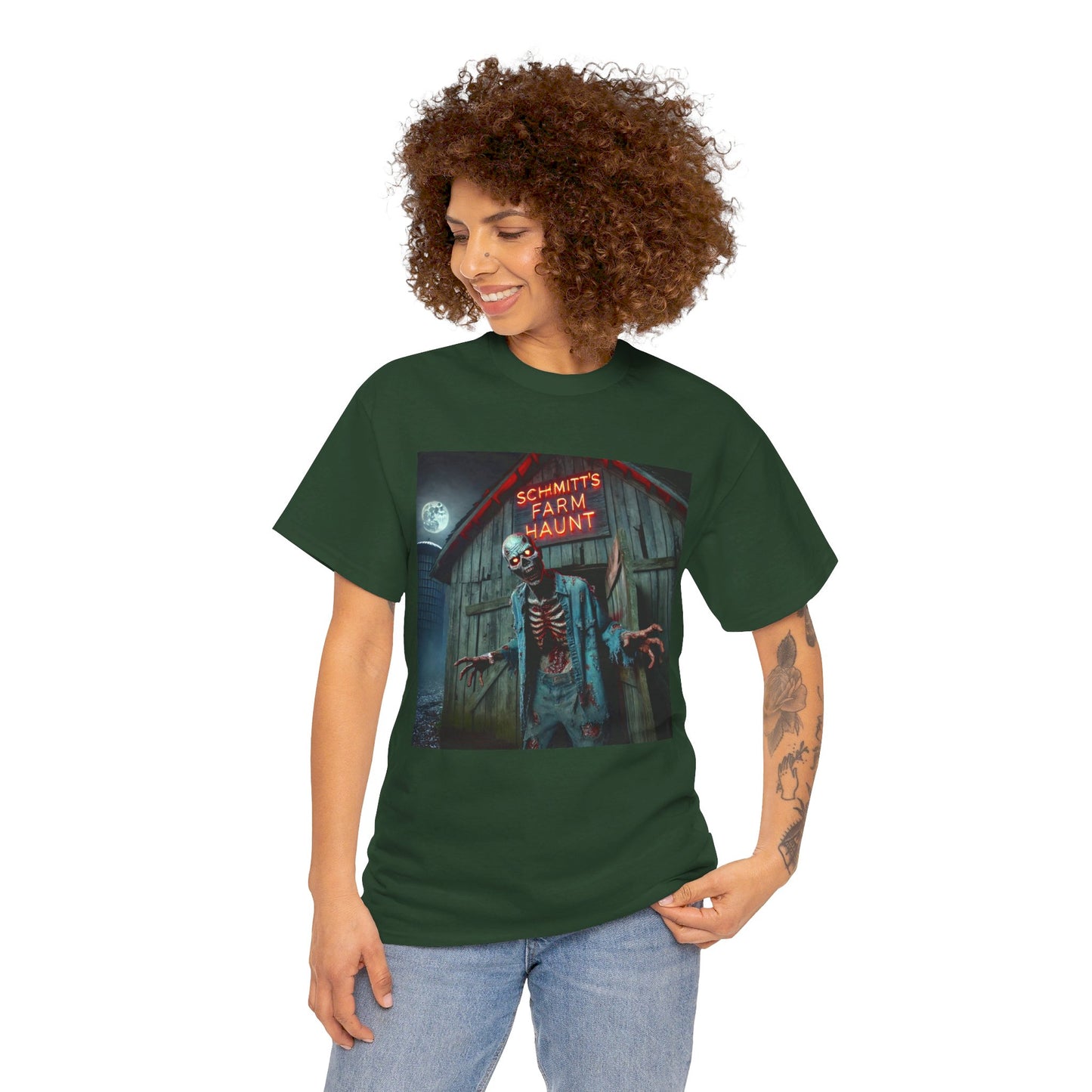 BARN ZOMBIE! Graphic Unisex Heavy Cotton Tee