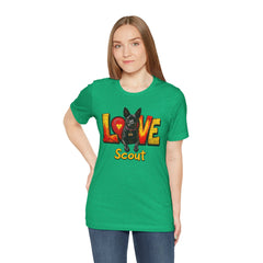 Personalized Love Your Dog T-Shirt — Designed with your dogs name and picture Graphic Tee