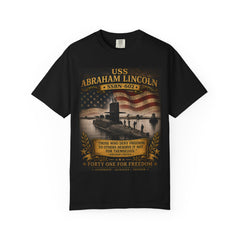 USS Abraham Lincoln SSBN-602 Commemorative T-Shirt — "Forty One for Freedom" Submarine Tribute