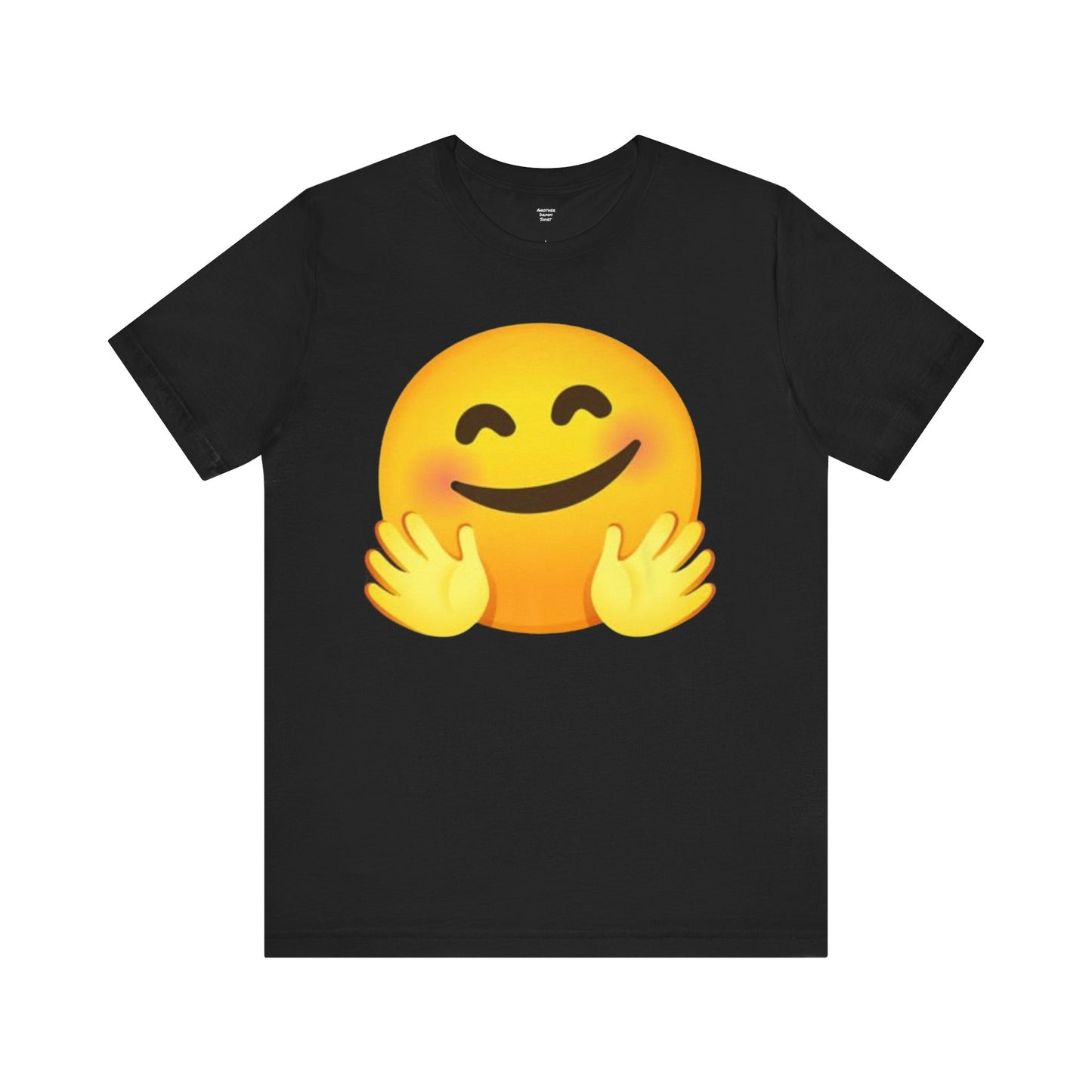 Emoji With Hugging Hands - Graphic Unisex Jersey Short Sleeve Tee