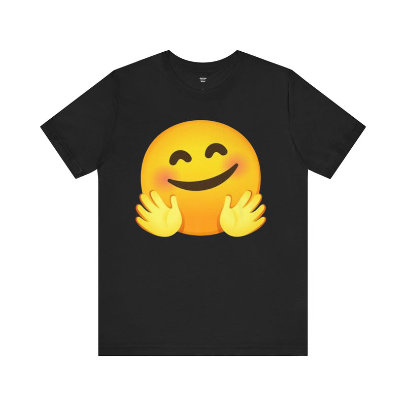 Emoji With Hugging Hands - Graphic Unisex Jersey Short Sleeve Tee