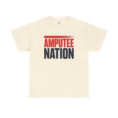 Amputee Nation Unisex Heavy Cotton Tee, Support Shirt, Gift for Amputees, Awareness Apparel, Casual Comfort Wear