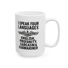 Submarine Enlisted Language Lover Ceramic Mug | Navy Submarine Coffee Cup
