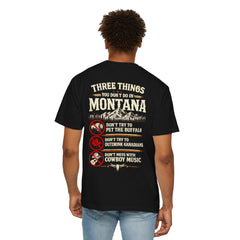 Montana Graphic T-Shirt — "Three Things You Don’t Do in Montana"
