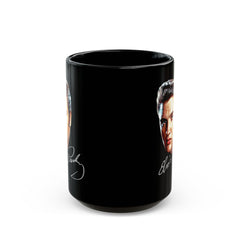 Portrait of Elvis Graphic - Black Mug (11oz, 15oz)
