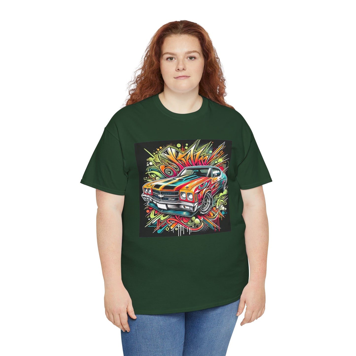 Graffiti Mania Chevy Chevelle Graphic - Unisex Heavy Cotton Tee