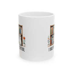 Book Lover quote mug, funny Librarian gift, white ceramic mug, 11oz,15oz mug, gift for Cat Lover, gift for him, gift for her, Birthday Gift