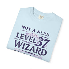 Level 37 Wizard T-Shirt — "Not a Nerd" THAC0 Survivor D&D Gamer Tee