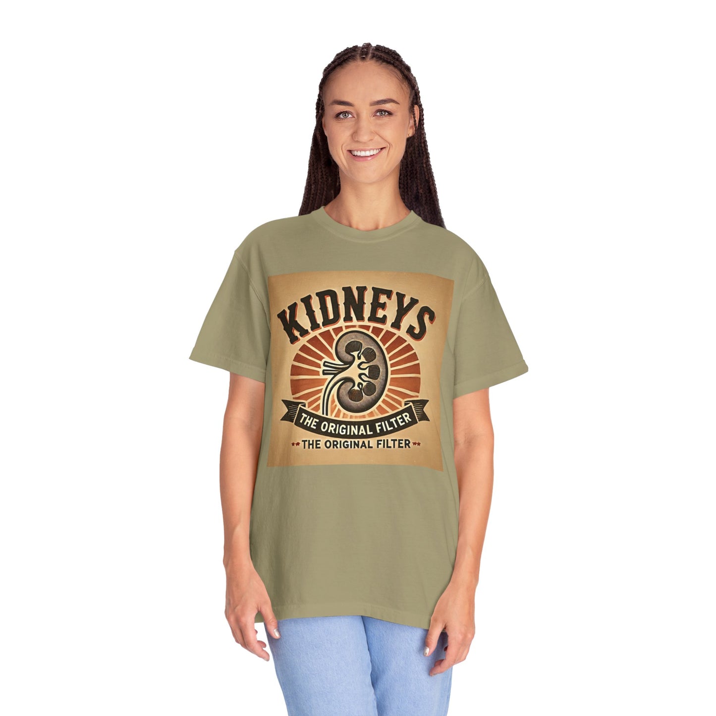 Kidneys The Original Filter, Graphic Unisex Garment-Dyed T-shirt