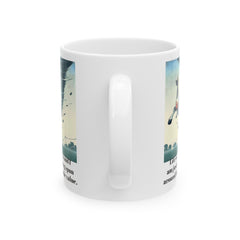 Life Is A Tornado and I am Just A Cow Being Spun Around For Cinematic Value - Ceramic Mug 11oz  / Humor / Farm Fun / Twister