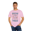 Whales and Dolphins, Ocean Vibes -  Graphic Unisex Garment-Dyed T-shirt