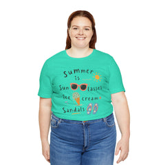 Summer Is — Graphic Tee (Sunglasses, Ice Cream & Sandals)