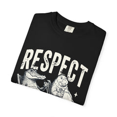 Alligator and Manatee Respect the Locals T-Shirt — Vintage Beach Vibes Graphic Tee
