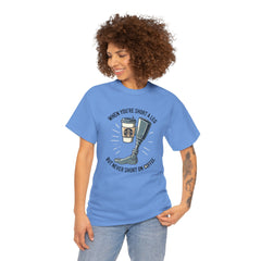 Amputee Coffee Humor - Unisex Heavy Cotton Tee