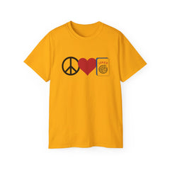 Peace Love Mahjong Unisex Ultra Cotton Tee / See our matching Coffee Mugs and Weekender Tote Bag