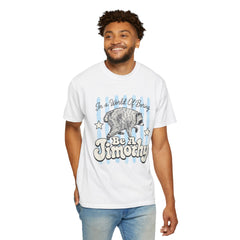 Be A Timothy T-Shirt — Retro Raccoon Graphic Tee ("In a World of Boring")