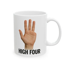 Funny Amputee High Four Ceramic Mug