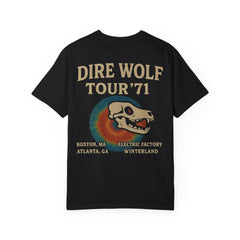 Retro Band Tour Unisex Comfort Colors T-Shirt - Dire Wolf '71