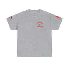 SUBMARINER RED Friday T Shirt with Fouled Anchor, American Flag, FBM / Boomer Silhouette. Remember Everyone Deployed, Dolphins