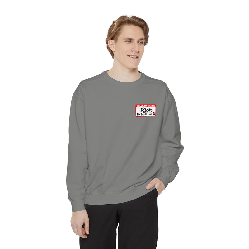 Personalized Dog Dad Sweatshirt with Custom Dog Image