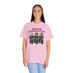 Biker Granny Gang T-shirt, Unisex Tee for Motorcycle Lovers, Fun Gift for Bikers, Unique Graphic Shirt, Perfect for Rides or Casual Wear