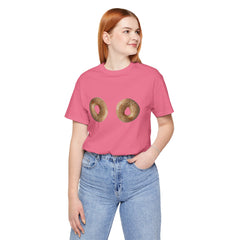Funny Sexist Bagel Tee - The Bagels Are Hot Come An Get Em Graphic Shirt