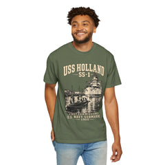 USS Holland SS-1 Submarine Vintage Graphic T-Shirt — Navy History Tee