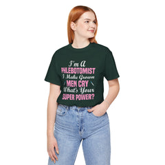Phlebotomist Humor Tee, Funny Medical Shirt, Nurse Gift, Blood Tech Wear, Cute Phlebotomy Humor, Healthcare Apparel