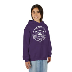 Youth Hoodie — 'The Hideout' Lake Ariel PA Cabin Adventure Hoodie