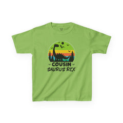 Cousin Saurus Rex Kids Tee - Fun Dino T-Shirt, Kids Birthday Gift, Toddler Dino Merchandise, Summer Playwear, Adventure Clothing