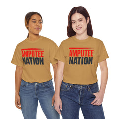 Amputee Nation Unisex Heavy Cotton Tee, Support Shirt, Gift for Amputees, Awareness Apparel, Casual Comfort Wear